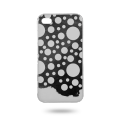 黑白躁动-躁动波点 iPhone 4/4s 贴片彩印（光亮白色）