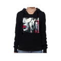 Graffiti hoodie oldskull Oldskull涂鸦连帽黑色卫衣 女