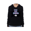 Graffiti hoodie oldskull Oldskull涂鸦连帽黑色卫衣 女