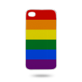 LGBT PRIDE经典彩虹色手机壳 Apple iPhone 4/4S UV彩印